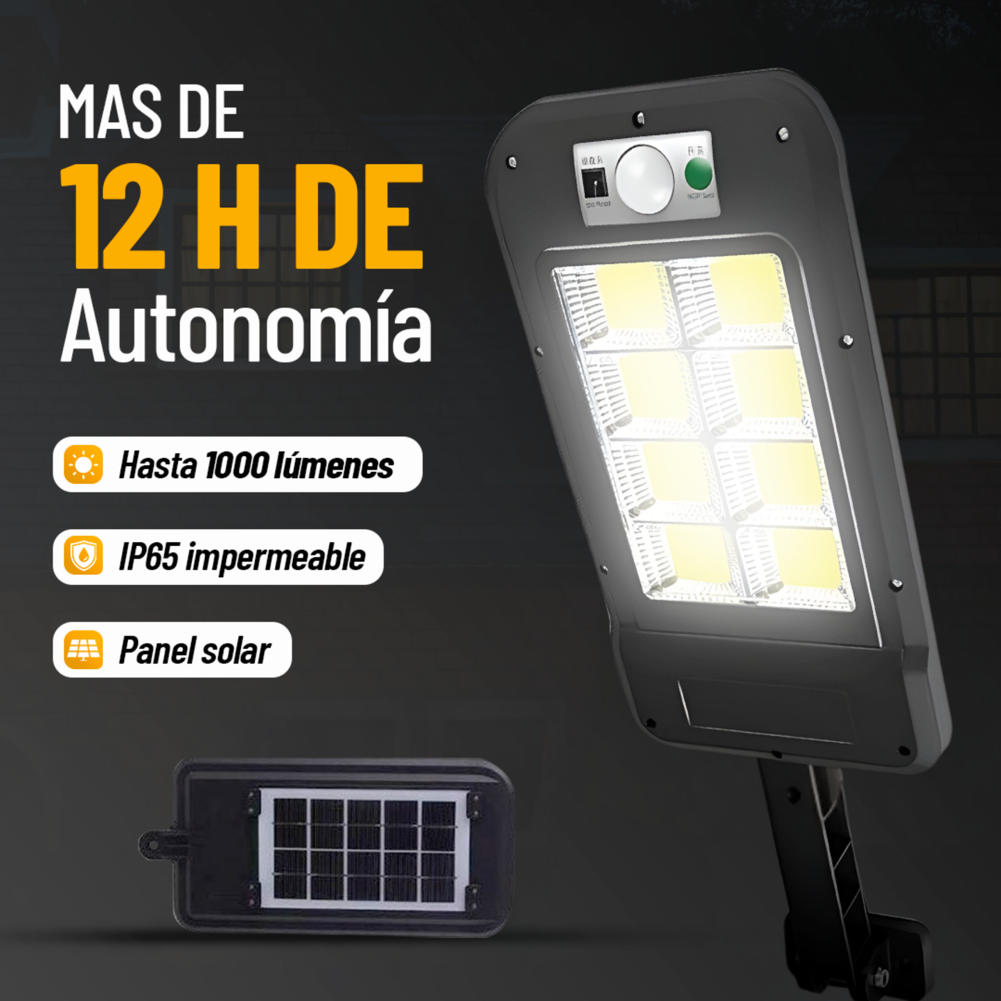 Lámpara Solar 400w | Modelo 2025 Solar Check™