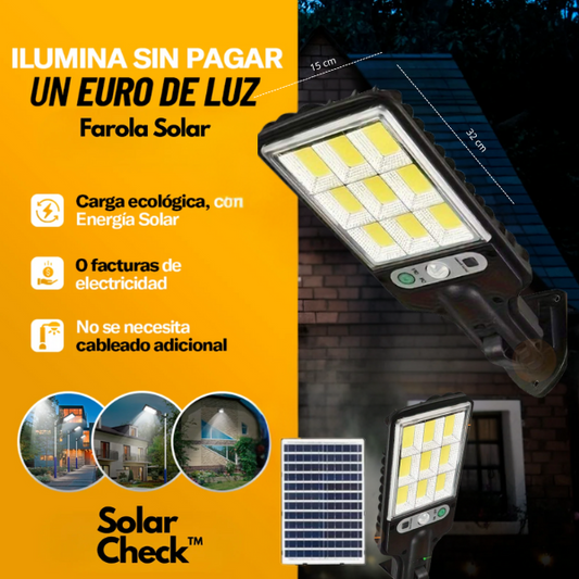 - Lámpara Solar 1000 Lumens | Modelo 2025 Solar Check™