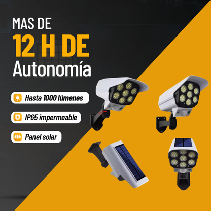 Simulador de Cámara Led Solar Check™ Con Panel Solar
