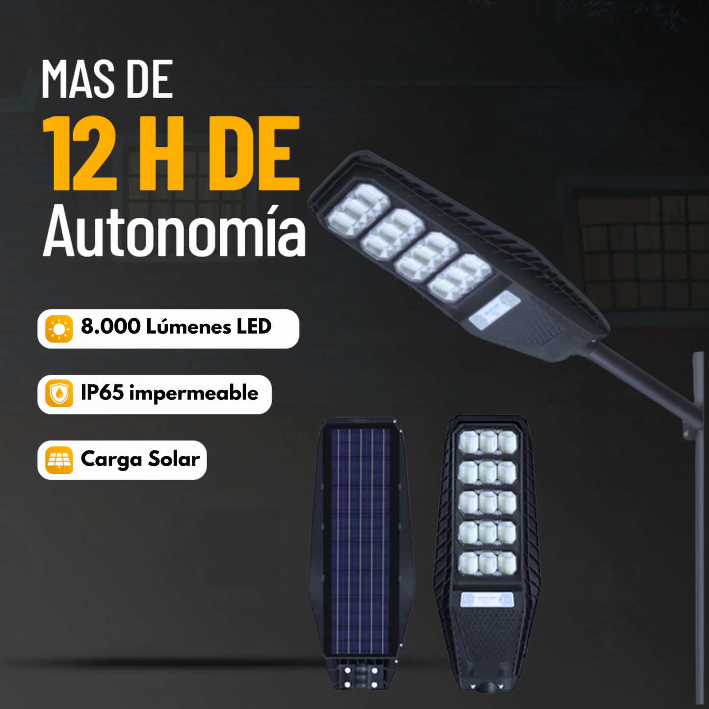 Lámpara Solar 850w | Modelo 2025 Solar Check™