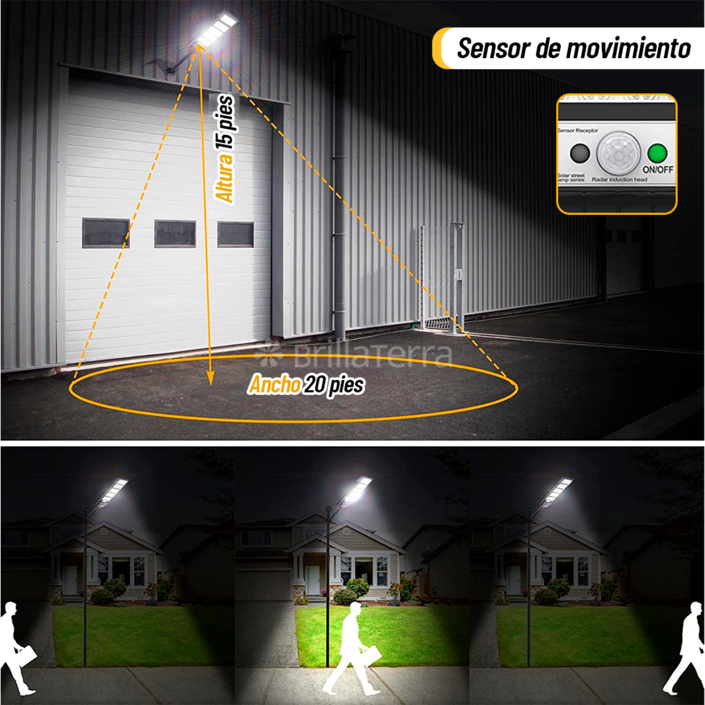 Lámpara Solar 850w | Modelo 2025 Solar Check™