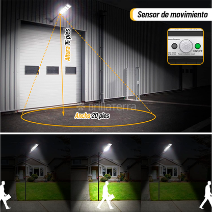 Lámpara Solar 850w | Modelo 2025 Solar Check™