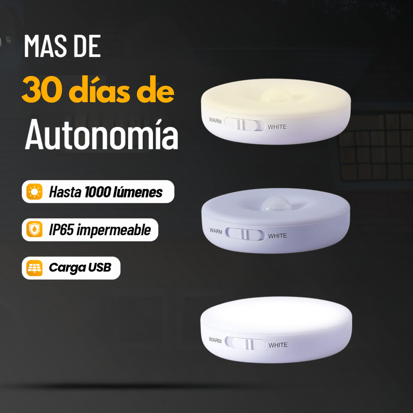 Luces Led de Interior Con Sensor de Movimiento