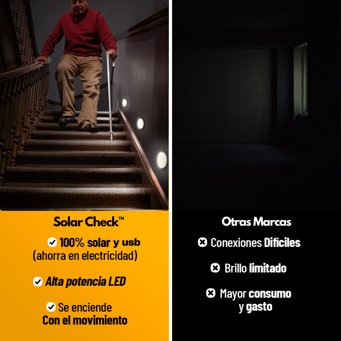 Luces Led de Interior Con Sensor de Movimiento