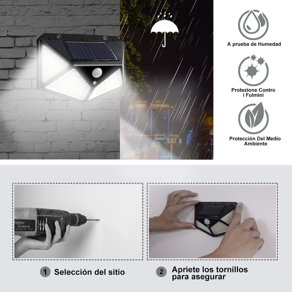 Luz de Interior y Exterior Con Sensor de Movimiento