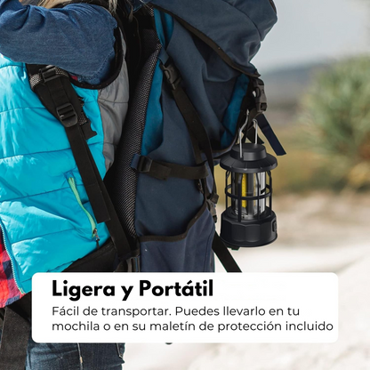 Luz Led Solarcheck™Camping con 4 Intensidades | 1.000 Lúmenes