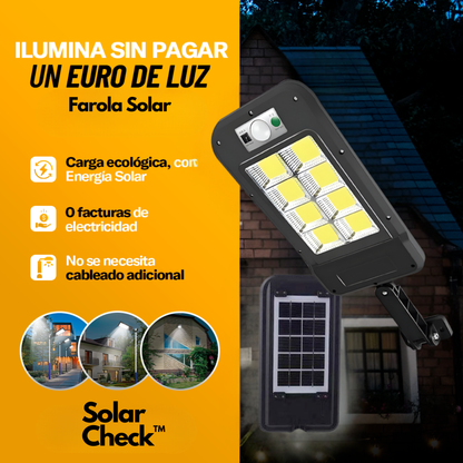 Lámpara Solar 400w | Modelo 2025 Solar Check™